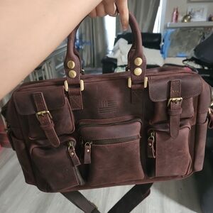 Brown Leather Men's Bag